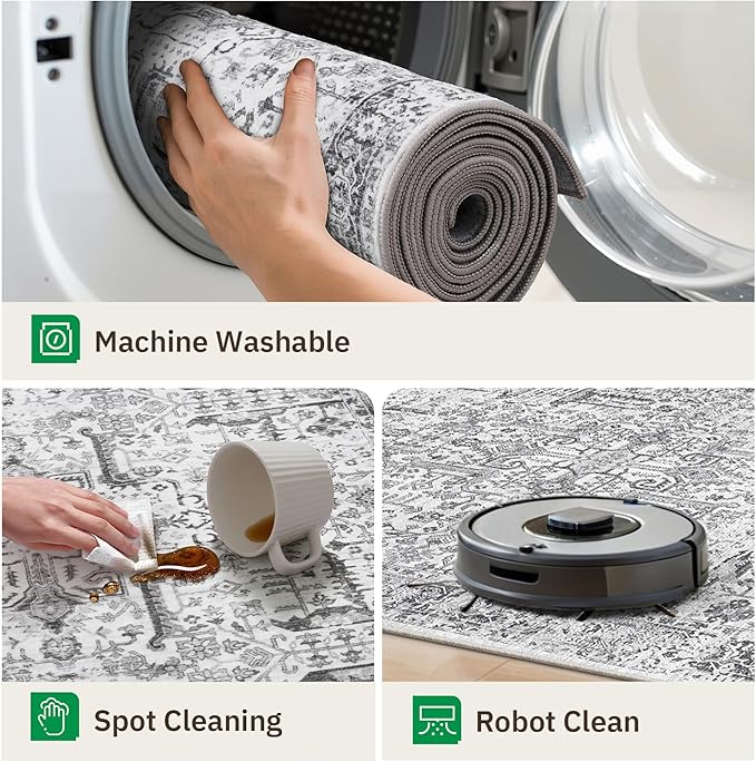 Washable 2x8 Runner Rug - Image 4