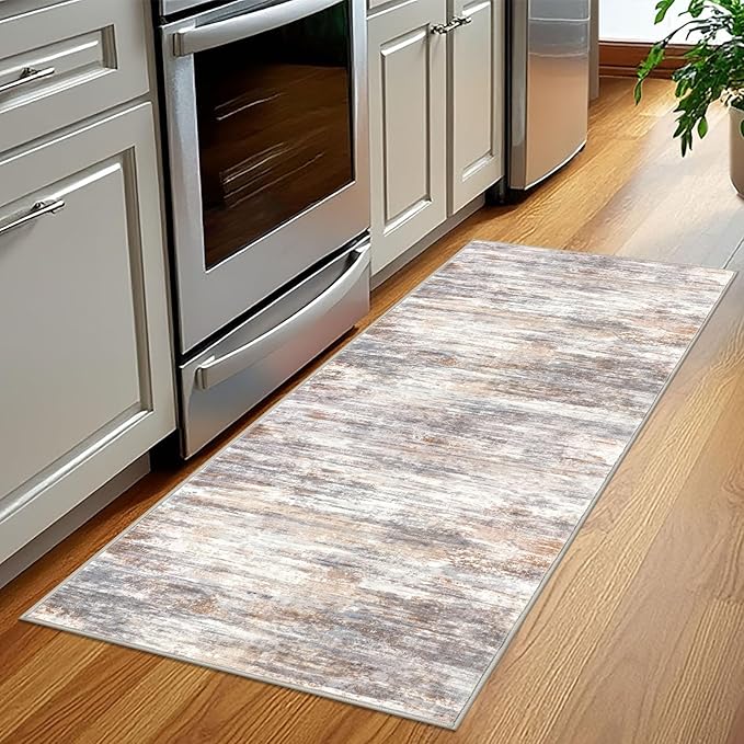 KOZYFLY Kitchen Runner Rug for Hallway Non-Slip Modern Abstract Runner Rug 2x5 - Image 3