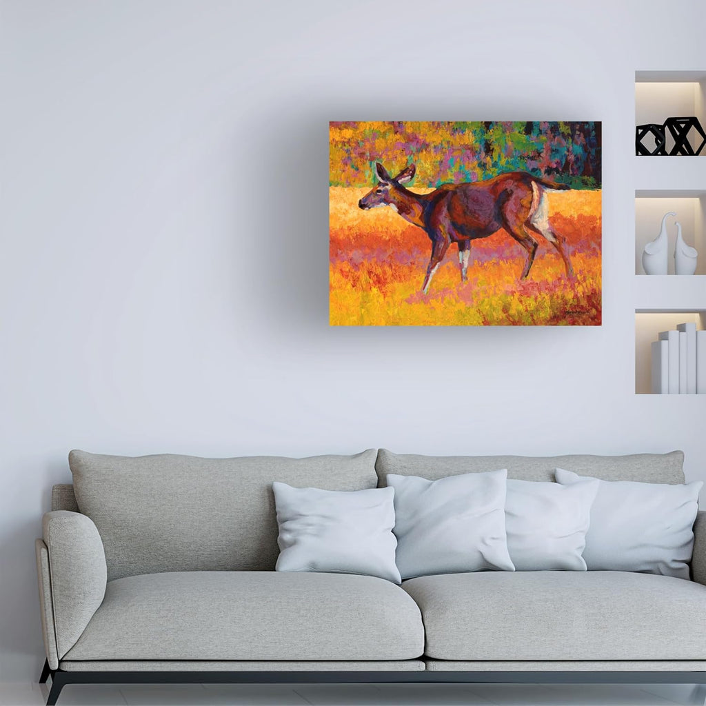 Wrapped Canvas Wall Art - Marion Rose 'Collie' Wall Art for Living Room, Bedroom, or Office Décor - 18x24