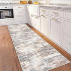 KOZYFLY 3x8 Ft Rug Modern Ombre Runner Rug - Image 3