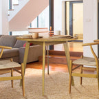 American Trails Genuine 100% Hardwood Round Dining Table - Hand-Wiped Harvest Gold