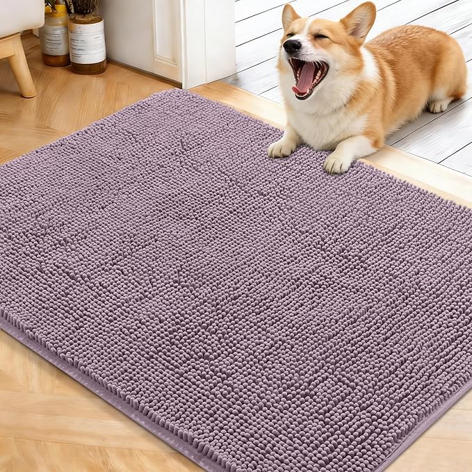 OLANLY Dog Door Mat for Muddy Paws 40x32, Absorbs Moisture and Dirt, Absorbent by OLANLY