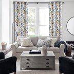 Topfinel Blue and White Winter Coquette Vintage Fancy Hummingbird Patterned - Image 5