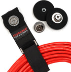 Heavy Duty Hanging Storage Cinch Straps with Metal Buckle (4 Pack, 1.5" x 20") - Electrical Extension Cord & Garden Hose Holder, Cable Management, Storage Organizer in Garage, Workshop - ENVISIONED