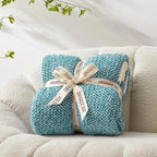 Snuggle Sac Teal Blue Oversized Throw Blankets, Super Soft Warm Cozy Throw - Image 7