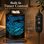 Wax Warmer, Wax Melt Warmer with 7-Color LED Night Light & 2/4/8H Timer
