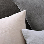 Set of 4 Soft Textured Decorative Throw Pillow Covers 18x18 Inch Cozy Farmhouse Cushion Cover Square Accent Pillow Cases for Bed Couch Sofa Living Room, Grey Series