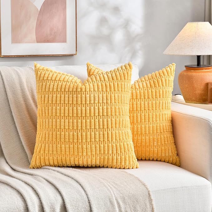 Fancy Homi Set of 4 Spring Boho Decorative Throw Pillow Covers 24x24 Inch - Image 5