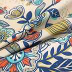 Boho Floral Tablecloth with Tassels 59"x86.6" Rectangular Table Cover