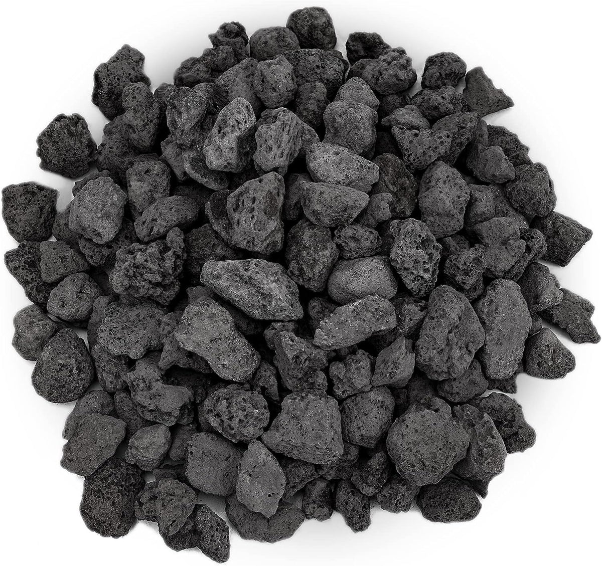 Onlyfire 10Lbs Black Lava Rock for Fire Pit/Fireplace/Gas Grill/Landscaping