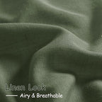 Nanspring Forest Green Linen Curtains - Image 3