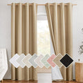 NICETOWN 100% Absolutely Blackout Linen Curtains by NICETOWN