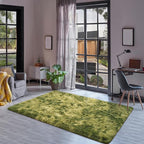 Goideal Fluffy Rug for Bedroom Living Room, 5x7 Green Area Rugs, Faux Fur Shag - Image 4