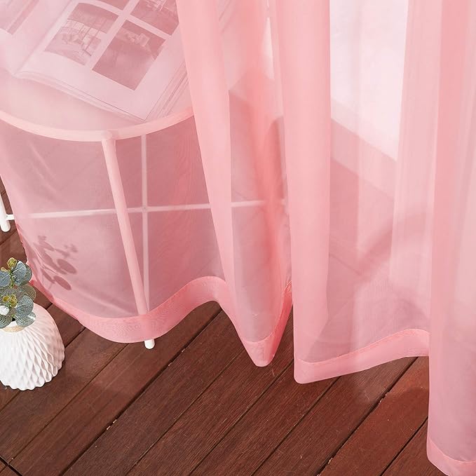 NICETOWN Sheer Textured Voile Curtains - Image 5