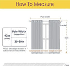 NICETOWN Thermal Insulated Curtains Blackout Draperies, Window Treatment Solid - Image 6