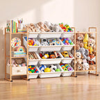 Toy Storage Organizer w Shelves, Bins, Stuffed Animal Storage & Organizer