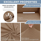ZNSAYOTX 1 Piece Jacquard Couch Covers - Image 4