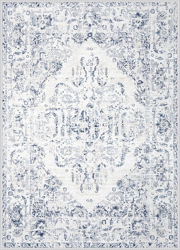 10x14 Area Rugs for Living Room: Washable Rug Vintage Large Rugs Soft Non Slip - Image 9