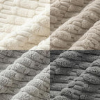 Fancy Homi Set of 4 Grey and White Boho Decorative Throw Pillow Covers 22x22 - Image 5