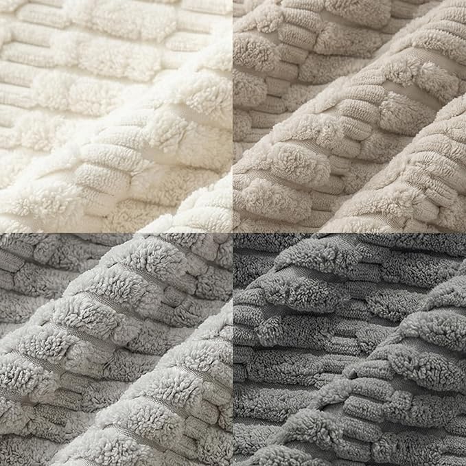 Fancy Homi Set of 4 Grey and White Boho Decorative Throw Pillow Covers 28x28 - Image 5