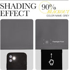 NICETOWN Grey Blackout Curtain Panels - Image 5