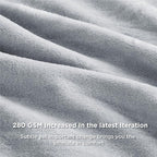 Bedsure GentleSoft Fleece Blankets Queen Size Light Grey - Image 5