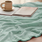 Bedsure GentleSoft Fleece Throw XL Blanket Sage Green - Image 4