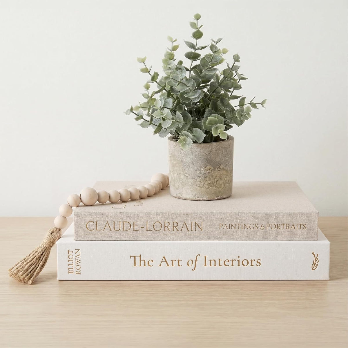 Vine Creations Decorative Books - Set of 2 Linen Hardcover Boxes with Storage - Aesthetic Fake Books for Decoration for Home, Shelf, Bookshelf Decor, Coffee Table Decor, as Storage or Keepsake Box