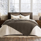 EVERGRACEHOME Modern Checkered Chenille Throw Blanket, Soft Cozy Plaid Knitted - Image 4