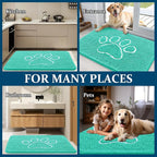 OLANLY Dog Door Mat for Muddy Paws 59x35, Paw Print Design, Absorbs Moisture - Image 8