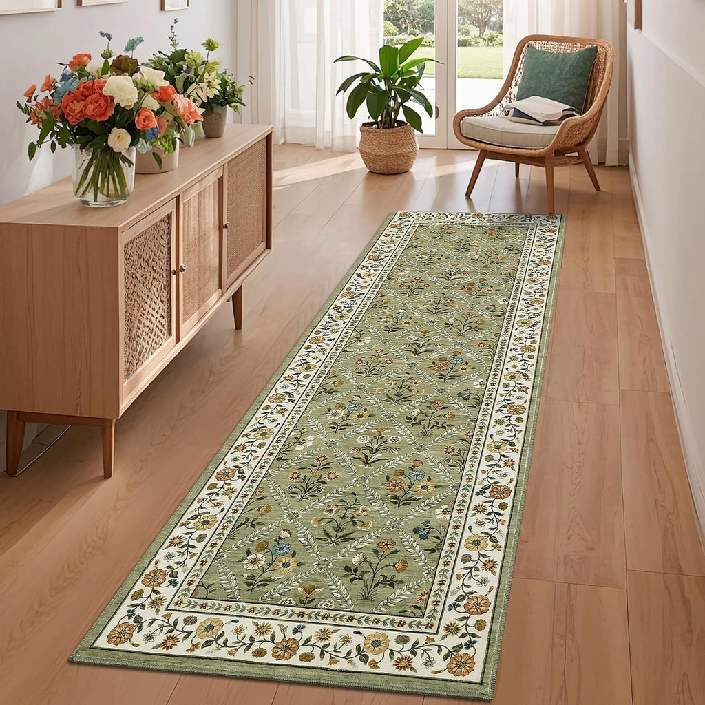 GarveeHome Washable Kitchen Rugs Non Slip 2x6 Hallway Runner Low Pile Rug