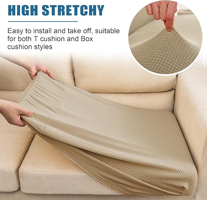 Water Resistance Sofa Seat Cushion Covers RV Couch Covers Stretch Furniture - Image 5