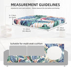 8Pcs Outdoor Cushion Covers, Patio Cushion Covers, Stretch Elastic Slipcovers - Image 2