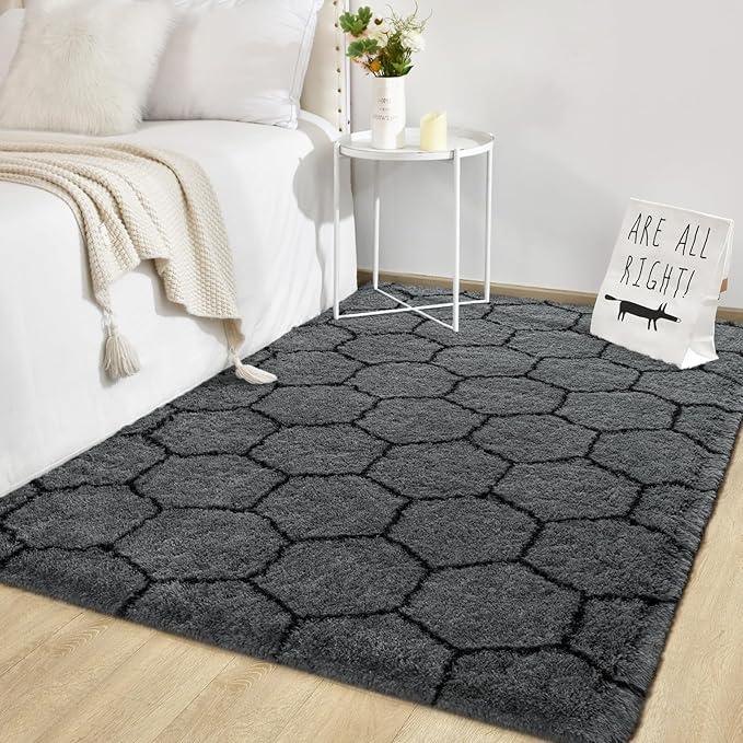 TWINNIS Super Soft Shaggy Rugs Fluffy Carpets, 6x9 Feet, Indoor Modern Plush - Image 7
