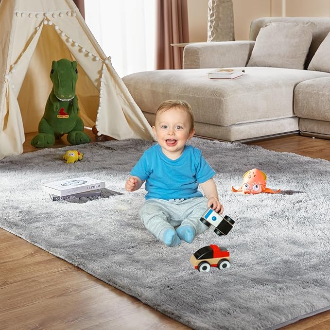 Large Shag Rugs 9X12, Plush Fuzzy Area Rugs - Image 4