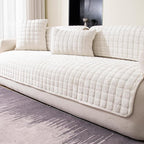 Velvet Couch Cover, Washable Sectional Sofa Cover, Anti Slip Sofa Slipcover by MDSASFD