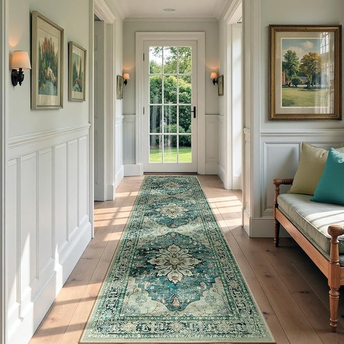 RELEANY Area Rugs 3'x9' Runner Rug Non Slip Washable - Image 2
