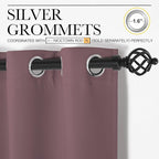 NICETOWN Dry Rose Blackout Curtains 102" Long - Image 3