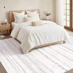 Nakagishi Area Rug Living Room Rugs: 5x7 Washable Boho Large Neutral Farmhouse - Image 5