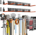 TORACK Garden Tool Organizer Wall Mount, Garage Folding Chair Storage Rack