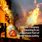 Bluesea 30FT Ergonomic Chimney Sweep Kit, Strong Brush & 9 Flexible Rods