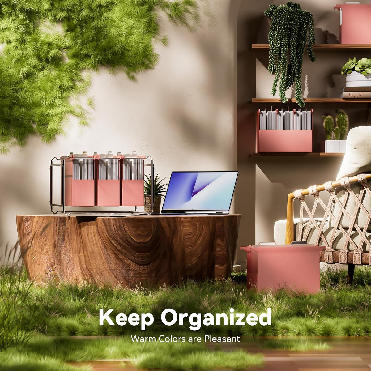 EcoStash Wheat Straw Expanding Hanging File Folders