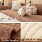 Velvet Couch Covers for Dogs, Dog Sectional Couch Covers, Pet Couchs Cover for - Image 3