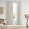 Guken 100% Blackout Boho Curtains 80 Inch Long 2 Panels Set by Guken