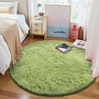 OLANLY Grass Green Round Rugs for Bedroom - Image 3