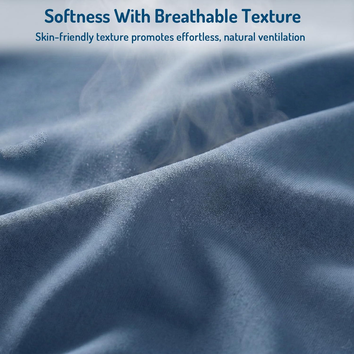 Coolmax® Cooling Sheets for Hot Sleepers, Queen Size, Teal Blue
