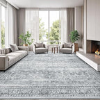 Lofus 9x12 Area Rug for Living Room, Soft Neutral Carpets for Bedroom Dining by Lofus