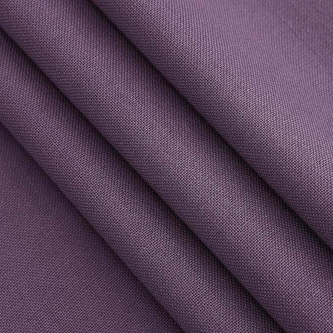 Plum Linen Curtains for Living Room 63 Inches Long 2 Panel Set Light Filtering - Image 7