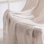 MIULEE Natural White Linen Curtains 54 Inch Length 2 Panels - Image 6