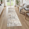 UERMEI 2X8 Washable Runner Rug for Hallway: Soft Neutral Modern Abstract Area by UERMEI